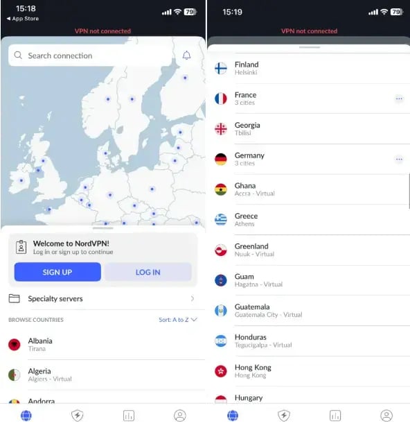 VPN Screenshot