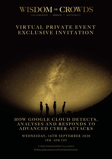 Google Wisdom of Crowds Exclusive Invitation 16th September 2020 Benelux