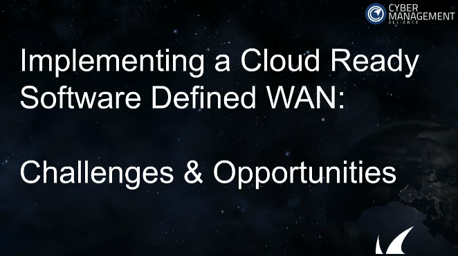 Implementing a Cloud Ready Software Defined WAN